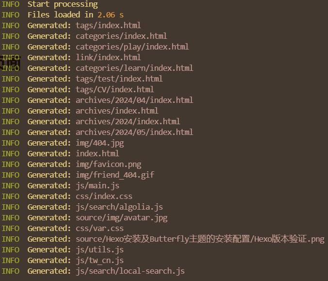 Hexo博客生成